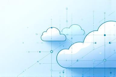 Abstract graphic representing cloud infrastructure course